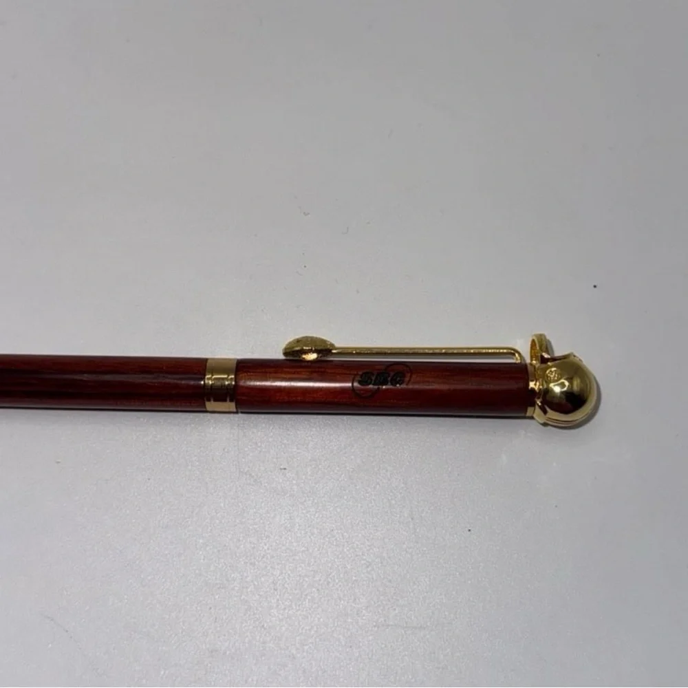 SBC Cotton Bowl Classic Rosewood Pen Set - Rosewood Pen and Football Holder